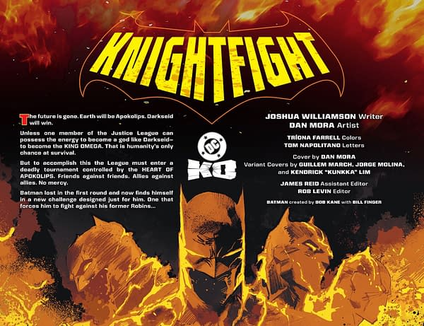 Interior preview page from DC KO: Knightfight #2