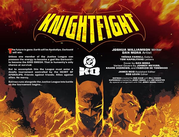 Interior preview page from DC KO: Knightfight #1