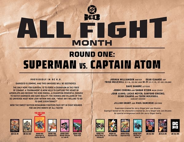 Interior preview page from DC KO: Superman vs. Captain Atom #1