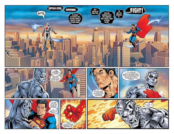 Interior preview page from DC KO: Superman vs. Captain Atom #1