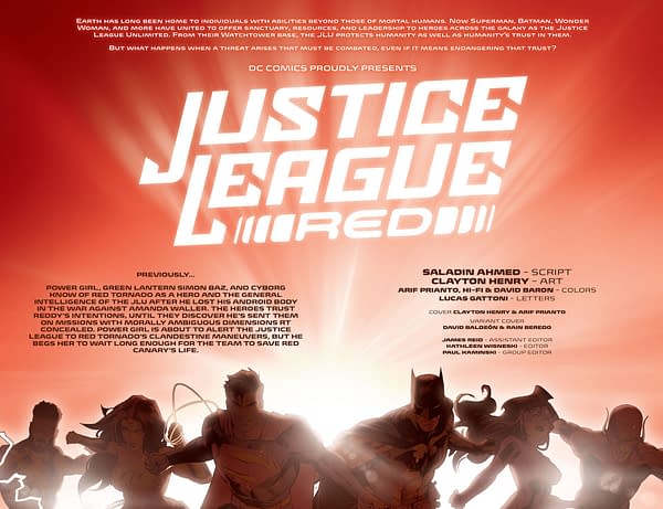 Interior preview page from Justice League Red #4
