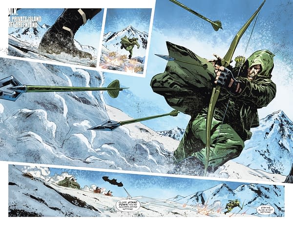 Interior preview page from Batman/Green Arrow/The Question: Arcadia #2
