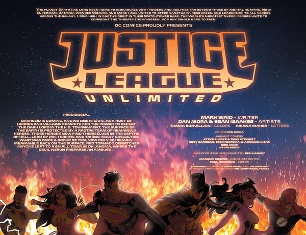Interior preview page from Justice League Unlimited #15