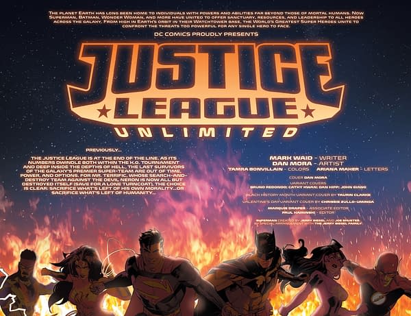 Interior preview page from Justice League Unlimited #16