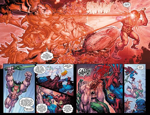 Interior preview page from HE-MAN AND THE MASTERS OF THE UNIVERSE #4 ANDWORLD DESIGN COVER