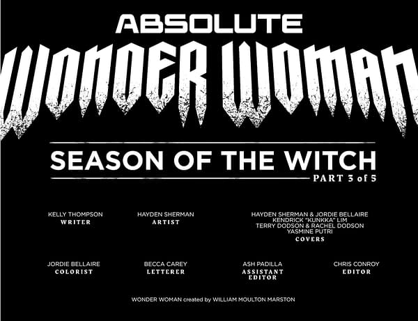 Interior preview page from Absolute Wonder Woman #18