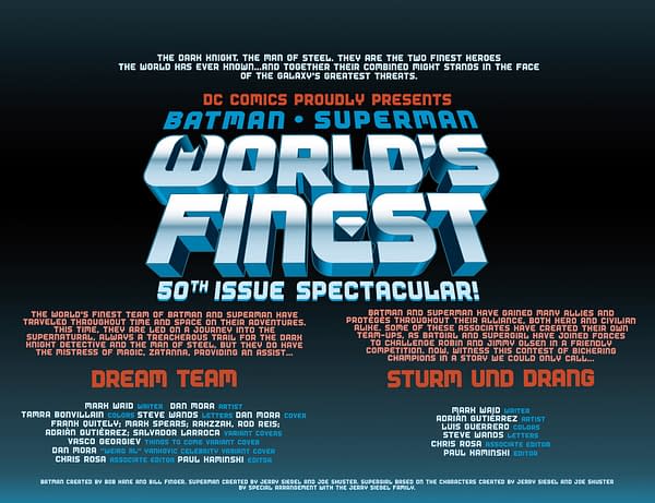 Interior preview page from Batman/Superman: World's Finest #50