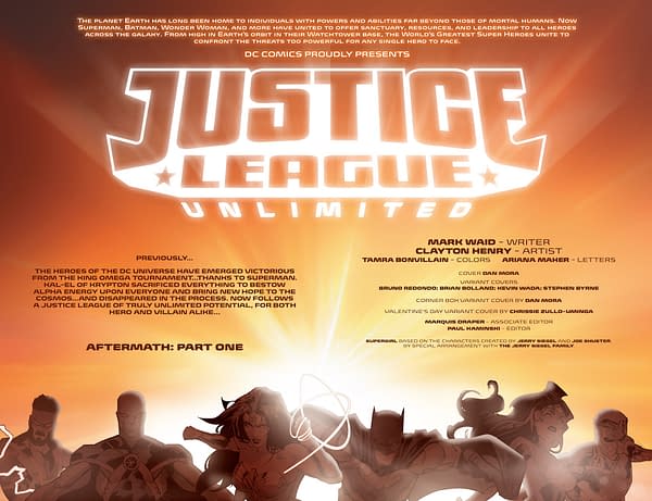 Interior preview page from Justice League Unlimited #17