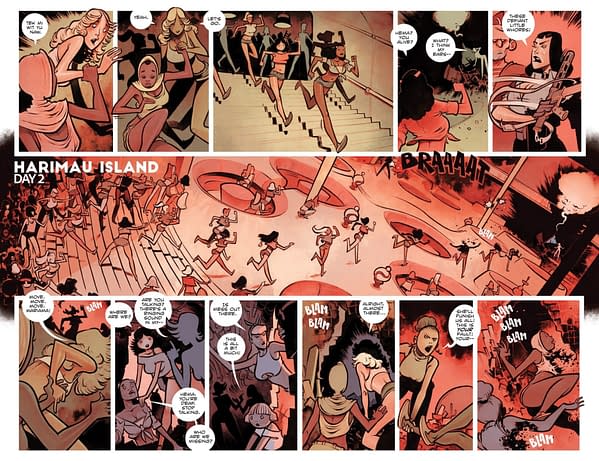 Interior preview page from Tigress Island #3