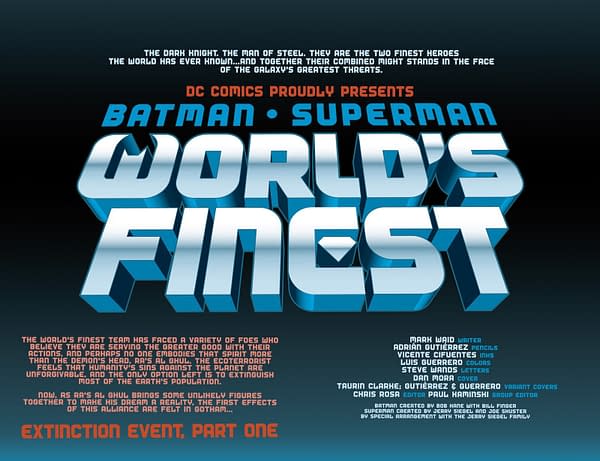 Interior preview page from Batman / Superman: World's Finest #55