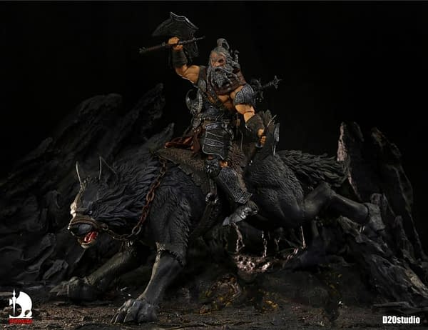 Figures Can Now Ride into Battle with a Giant Wolf Thanks to D20Studio