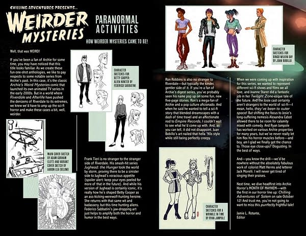 Interior preview page from Chilling Adventures Presents: Weirder Mysteries #1