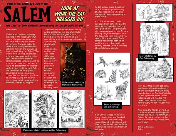 Interior preview page from Chilling Adventures of Salem #1