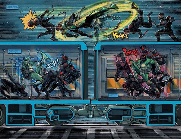 Interior preview page from TEENAGE MUTANT NINJA TURTLES #8 JORGE FORNéS COVER