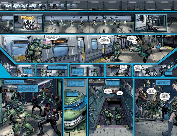 Interior preview page from TEENAGE MUTANT NINJA TURTLES #8 JORGE FORNéS COVER
