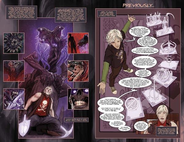 Interior preview page from Death Vigil #1
