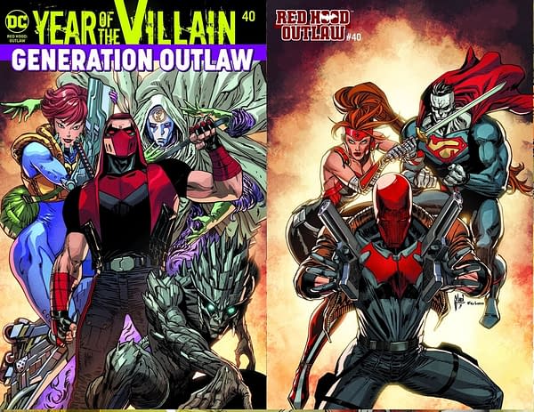 New Acetate Covers For Red Hood: Outlaw #40 as Superman #17 Drops Year Of The Villain