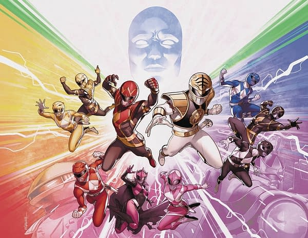 Mighty Morphin Power Rangers #50 Foil Wraparound Cover