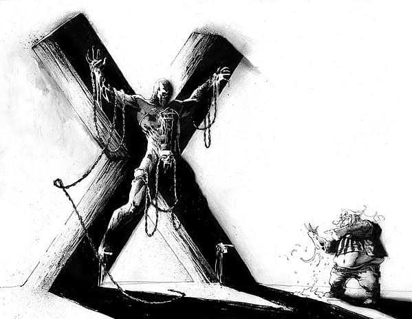 Spawn Gets Crucified for Spawn #295