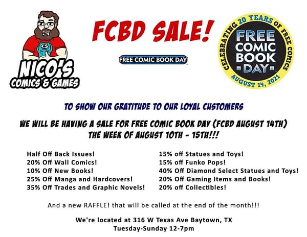 Free Comic Book Day Tomorrow