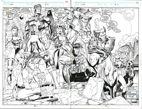 Who Wants To Buy Jim Lee's X-Men #11 Double Page Spread?