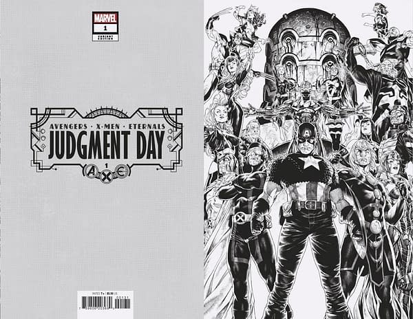 Cover image for A.X.E.: JUDGMENT DAY 1 BROOKS VIRGIN VARIANT [AXE]