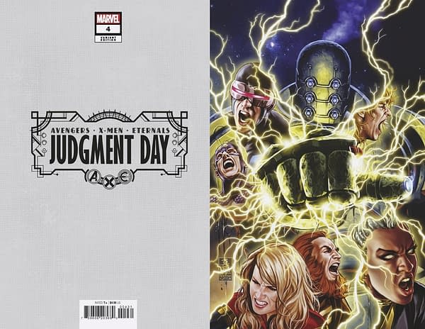 Cover image for A.X.E.: JUDGMENT DAY 4 BROOKS VIRGIN VARIANT [AXE]