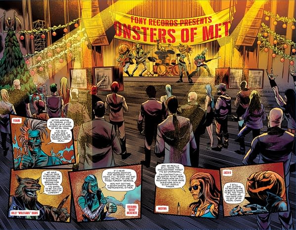 Interior preview page from Monsters of Metal: Krampus in Concert