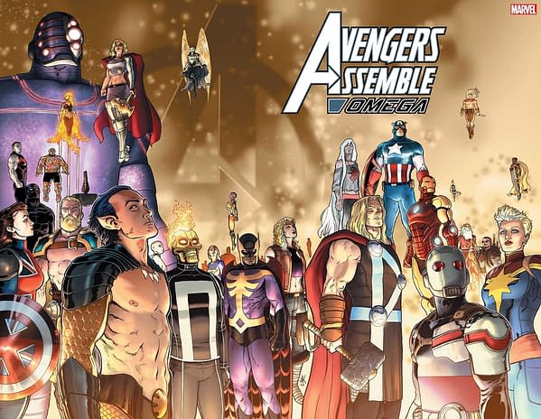 Cover image for AVENGERS ASSEMBLE OMEGA #1 AARON KUDER COVER