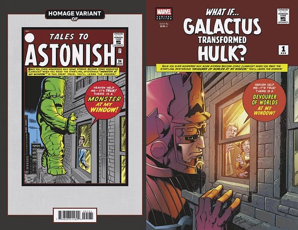 Cover image for WHAT IF...? GALACTUS: GALACTUS TRANSFORMED HULK? #1 MARK BAGLEY SCI-FI HOMAGE VARIANT