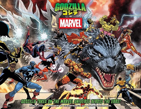 Godzilla Vs Marvel Joins Justice League Vs Godzilla in 2025