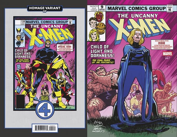 Cover image for UNCANNY X-MEN #9 DAVID LOPEZ FANTASTIC FOUR HOMAGE VARIANT