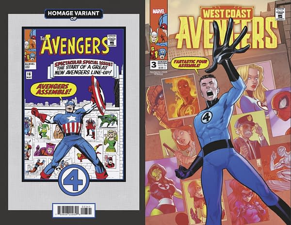 Cover image for WEST COAST AVENGERS #3 PACO MEDINA FANTASTIC FOUR HOMAGE VARIANT