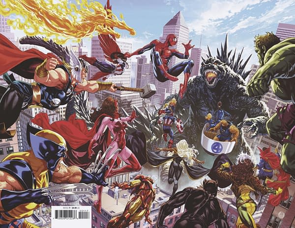 Cover image for GODZILLA DESTROYS THE MARVEL UNIVERSE #1 MARK BROOKS VIRGIN VARIANT