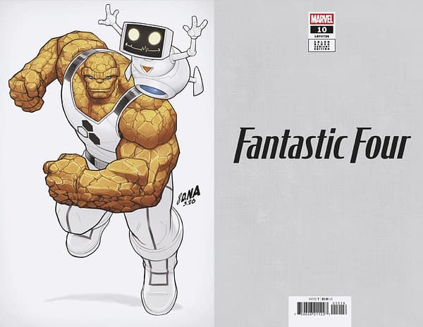 Cover image for FANTASTIC FOUR #10 DAVID NAKAYAMA COLOR BLOCK WHITE VIRGIN VARIANT