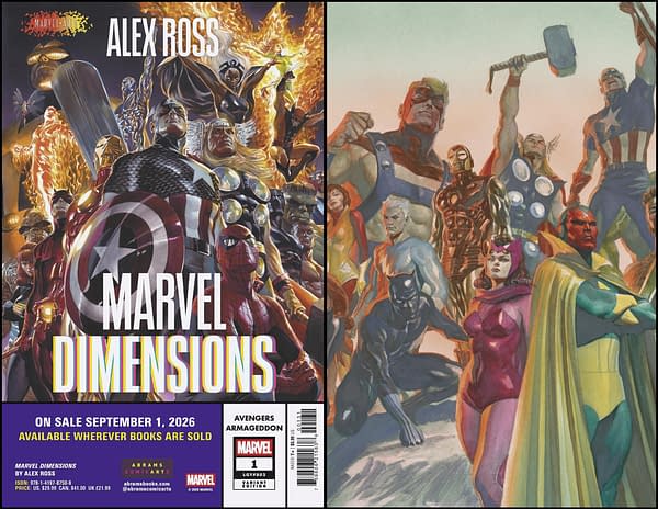Cover image for AVENGERS: ARMAGEDDON #1 ALEX ROSS MARVEL DIMENSIONS VARIANT