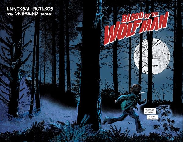 Interior preview page from Universal Monsters: Blood of the Wolf Man #2