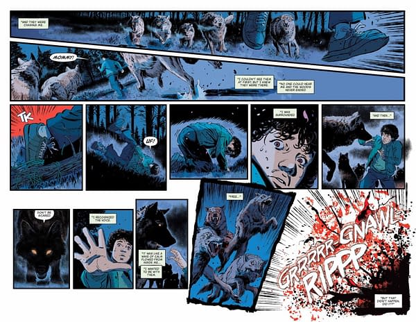 Interior preview page from Universal Monsters: Blood of the Wolf Man #2