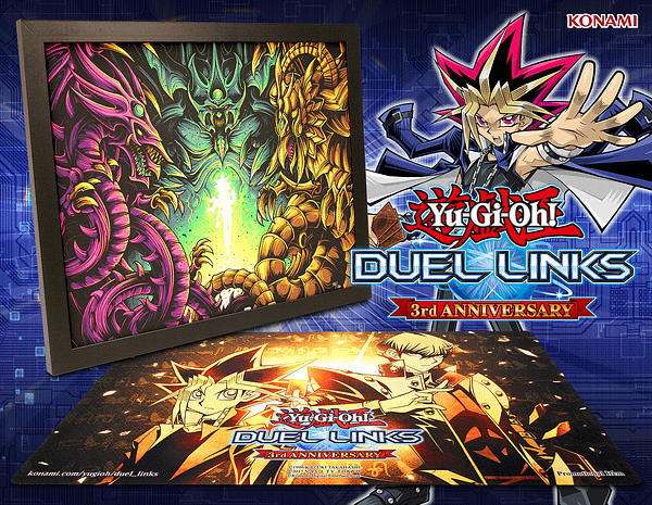 Giveaway: "Yu-Gi-Oh! Duel Links" 3rd Anniversary Framed Print