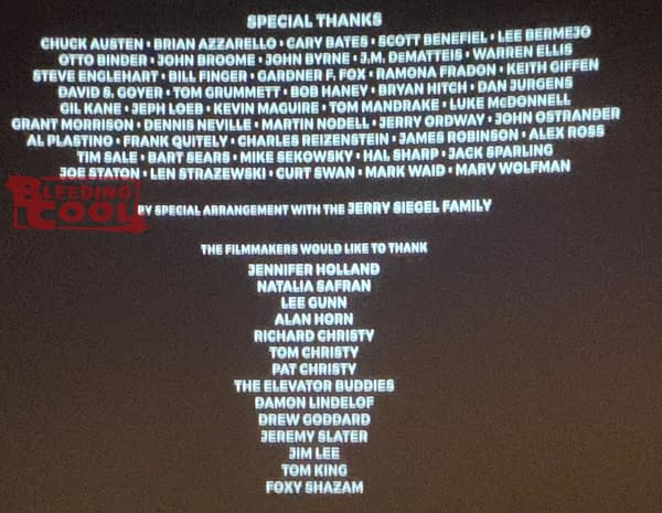 The Comic Creators Who Get Special Thanks In The New Superman Movie