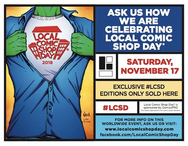 The Daily LITG – 17th November 2018 – It's Local Comic Shop Day