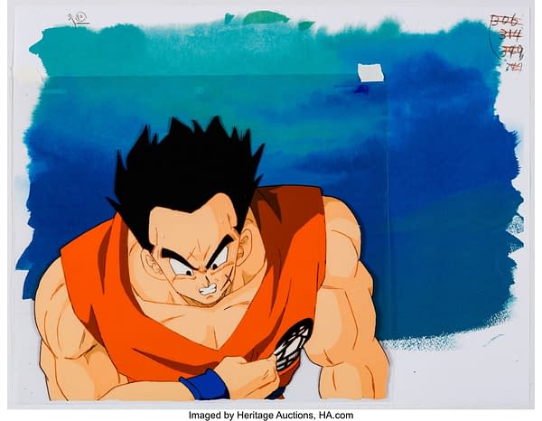 Dragon Ball Z Yamcha Production Cel. Credit: Heritage Auctions