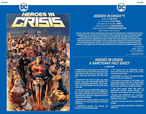 The Third Main Character for Tom King and Clay Mann's Heroes in Crisis? [Potential Spoilers]
