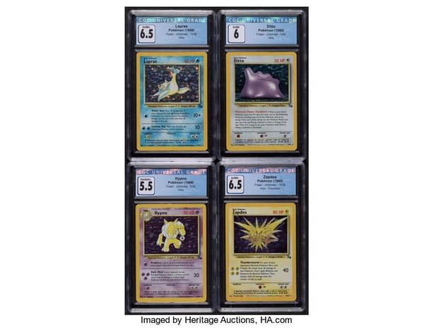 Fossil Pokémon Cards. Credit: Heritage Auctions