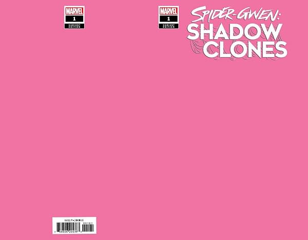 Cover image for SPIDER-GWEN: SHADOW CLONES 1 PINK BLANK COVER VARIANT
