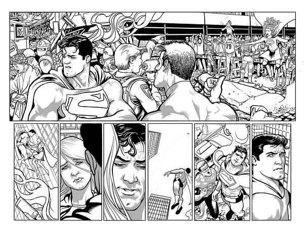 More Kevin Maguire's Art for Brian Michael Bendis's Man of Steel #4