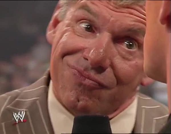 Vince McMahon's not showing a whole lot of sympathy on Raw, courtesy of WWE.