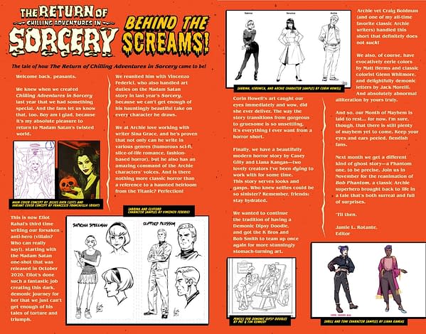 Interior preview page from Return of Chilling Adventures in Sorcery #1