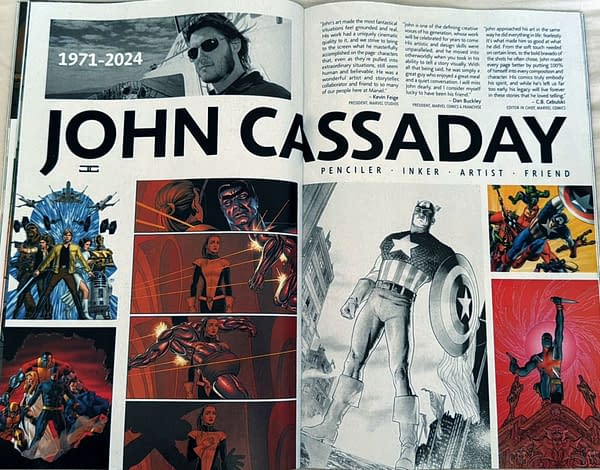 Marvel Comics Run Memorial Page For John Cassaday In Their Titles