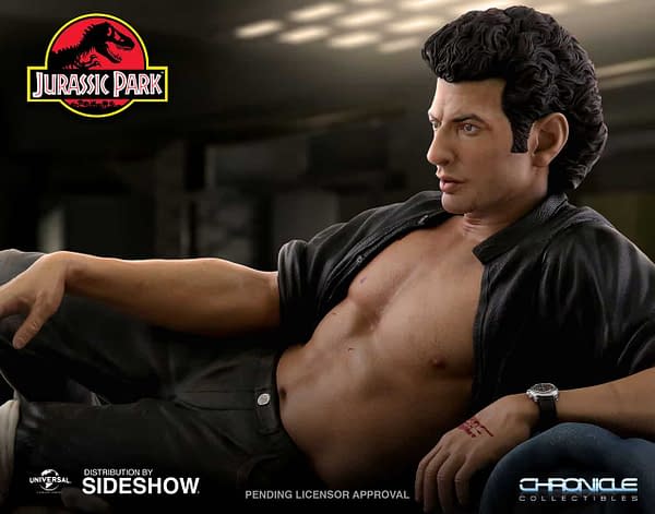 Jurassic Park Sexy Jeff Goldblum Statue Chronicle 1